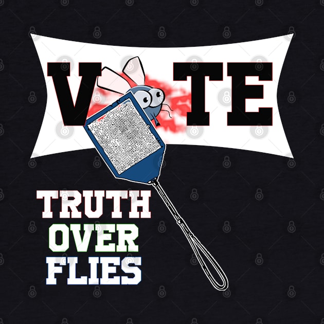 truth over flies fly swatter by OnlineShoppingDesign